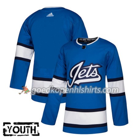 Winnipeg Jets Blank Adidas 2018-2019 Alternate Authentic Shirt - Kinderen